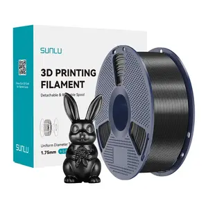 3D printer filament Sunlu PLA+ Silk (Black) - PLA+ silk polymer, 1.75 mm