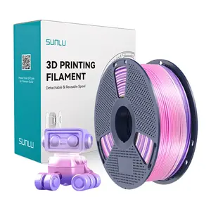 Sunlu PLA+ Silk Filament Rainbow 03 — PLA+ silk 3D printing filament, color gradient spool