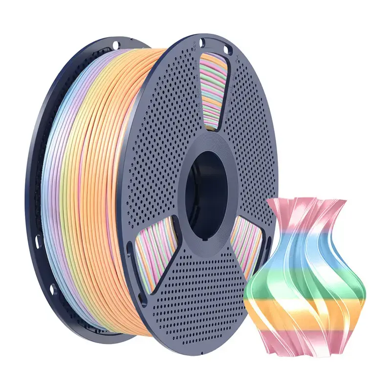 Sunlu PLA+ Silk нить Rainbow 1.75 мм Photo 2