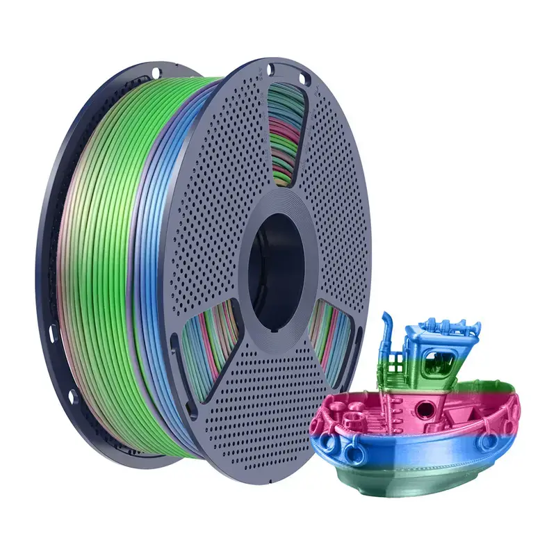 Sunlu PLA+ Silk Filament (Rainbow) 06 Photo 2