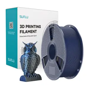 Filaments Sunlu PLA+ Silk Dual Color (melns un zils) FDM 3D drukāšanai, PLA+ Silk
