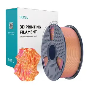 Sunlu PLA+ Silk Dual Color filamenta Rozā un Zelta — PLA+ Silk divkrāsu 3D drukas materiāls