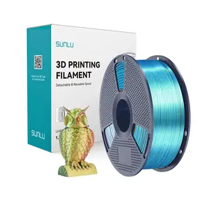 Sunlu PLA+ Silk trīskrāsu filaments (sarkans, dzeltena, zaļa) FDM 3D printeriem