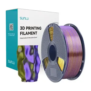 3D printera šķidrums Sunlu PLA+ Silk trīskrāsu (melns, zelta, violets) PLA+ Silk
