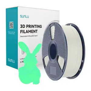 Sunlu PLA fosforescējošs filaments balts un zaļš, PLA Glow W-G FDM 3D drukāšanai
