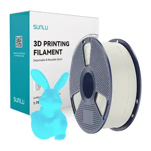 3D drukas diega Sunlu PLA, kas spīd tumšumā (balta un zila) – PLA Glow W-Blu