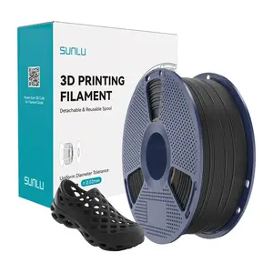 TPU 95A filamenta Sunlu — elastīgs 3D drukas materiāls, melns, MPN TPU 95A B