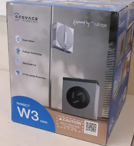 Window Cleaning Robot Ecovacs WINBOT W3 OMNI — Corded/Cordless, 8000 Pa suction, up to 70 min, White/Silver