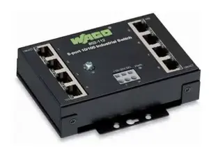 Tīkla slēdzis Wago 852-112 — 8 porti Fast Ethernet (10/100), RJ-45, pilnduplekss, 2000 MAC ieraksti