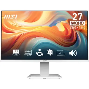 Монитор 27" MSI Pro MP273QW E14 — 2560×1440 QHD IPS, 4 мс, 300 кд/м², VESA, встроенные колонки (белый)