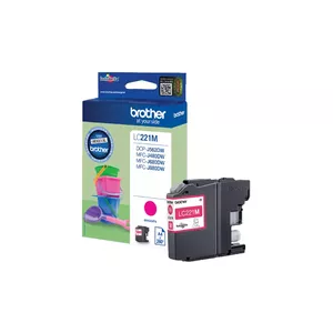 Cartridge Brother LC-221M Red Ink 260 pages DCPJ562DW MFCJ480DW