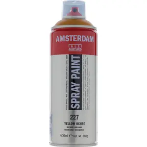 Aerosola krāsa Amsterdam Yellow 400 ml — ūdens bāzes, 1 gab.