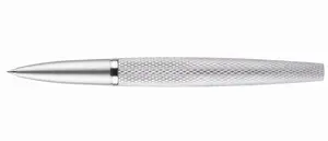 Fountain pen Diplomat Viper (D41305030) — guilloche silver finish, stainless steel nib