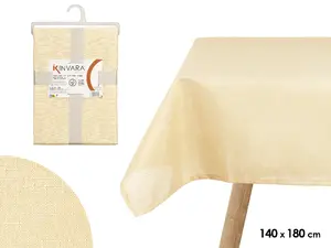 Poliestera galdauts Kinvara 95070 — bēšs, 140×180 cm