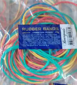 Rubber Bands Fresh Gumki recepturki 60 mm 50 g, mix of colors