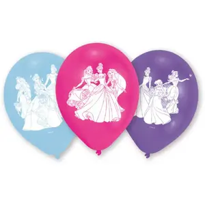 Toy latex balloons AMSCAN 763.999226 — multicolour, inflated diameter 22.8 cm, pack of 6