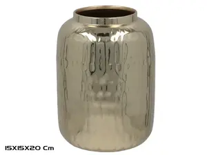 Декоративная ваза Decorlife 8445393432007, золотое покрытие, декоративная интерьерная ваза