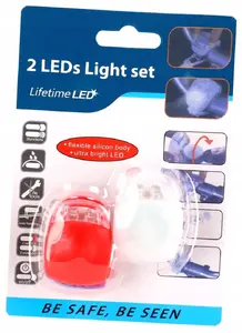 Bike Light Set Mega Creative MUFTC06 — Rear and Front Bicycle Lamp, Battery Operated