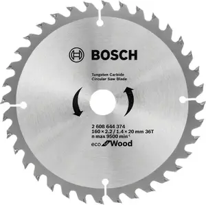 Пильный диск Bosch 2 608 644 373 для дерева, Ø160 мм, посадочное 16 мм, 1 шт