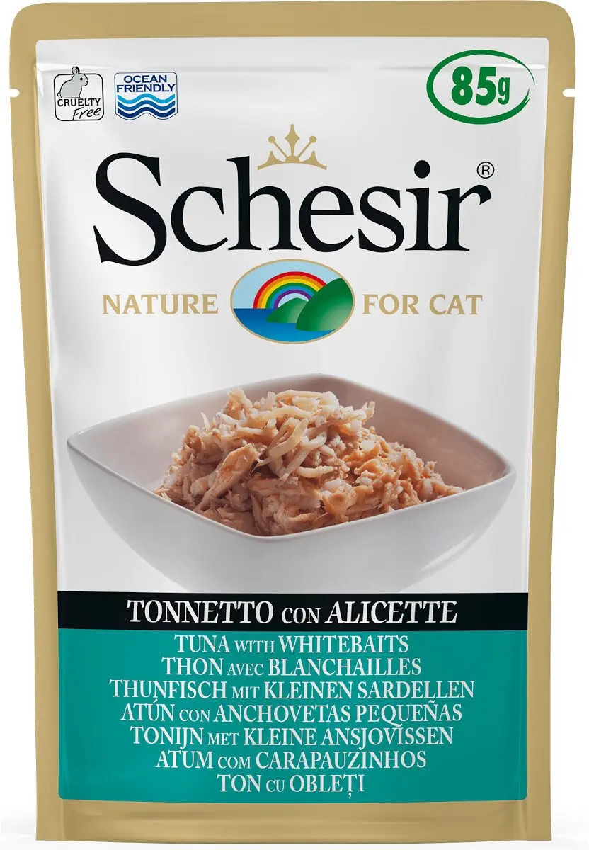 Mitrā kaķu barība Schesir C&B Tuncis