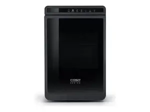 Ice cube maker Caso IceCube Pro with 250 W power, 2 L water tank capacity, LED display, and stainless steel and black housing