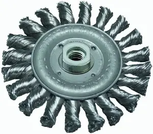 Дисковая щетка Abraboro AB90440054 115 мм с отверстием 22,2 мм, крученая проволока