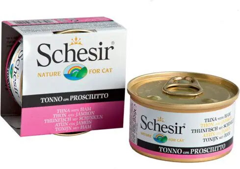 Kaķu barība konservēta Schesir tuncis ar