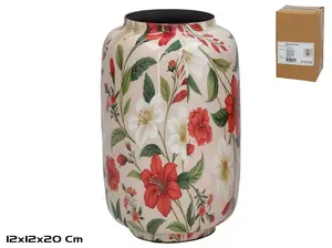 Vāze Decorlife Tamara — stikla dekoratīvā vāze, modelis 8445393603919, 12 x 12 x 20 cm
