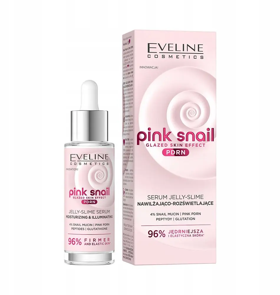 Sérums Eveline Pink Snail mitrinošs un