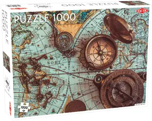 Jigsaw Puzzle TACTIC Vintage Sea Map — 1000 pieces, Art/Old map theme, age 9+