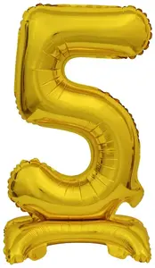 Toy balloon AMSCAN 9910073 foil gold, pack of 5