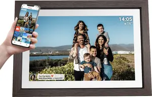 Digital Photo Frame DENVER PFF-1040DW 10.1" – dark wood finish, Frameo support