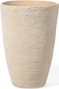 Кашпо Shumee CAMIA круглое бежевое — модель 80029, 43 x 43 x 60 см