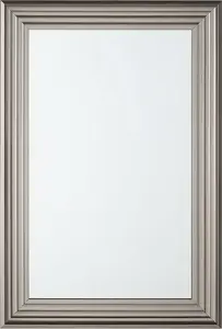 Wall Mirror Beliani CHATAIN — silver framed mirror 61 x 91 cm
