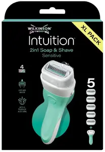 Сменные кассеты для бритвы Wilkinson Intuition, 5 шт., для станков Wilkinson Intuition