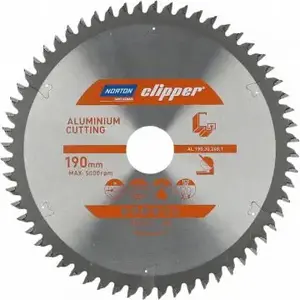 Apaļā zāģa asmens Norton Clipper 250 mm 30 mm 80 zobi priekš alumīnija (2,8/2,0) N70184608138