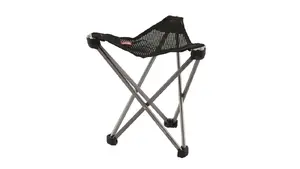 Saliekams camping krēsls Oase 490000 — 3‑kāju pjedestāls, maksimālā slodze 120 kg, pelēks/platīna