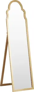 Standing Mirror Beliani Chatillon 40 x 150 cm Gold frame