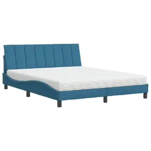 Кровать VidaXL 3208614 с матрасом 180x200 см, ширина 2000 мм, высота 170 мм