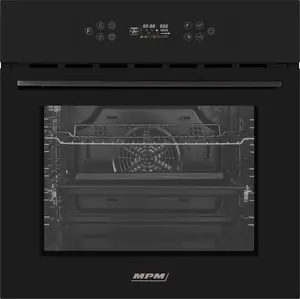 Встраиваемый духовой шкаф MPM MPM-63-BO-26 черный Full Glass, 60 см, электрический