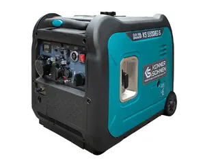 Generator Könner & Söhnen KS 5500iEG S — inverter engine-generator 5000 W, 230 V, LPG/Petrol, 13.5 L tank, 2 wheels, Aqua/Black