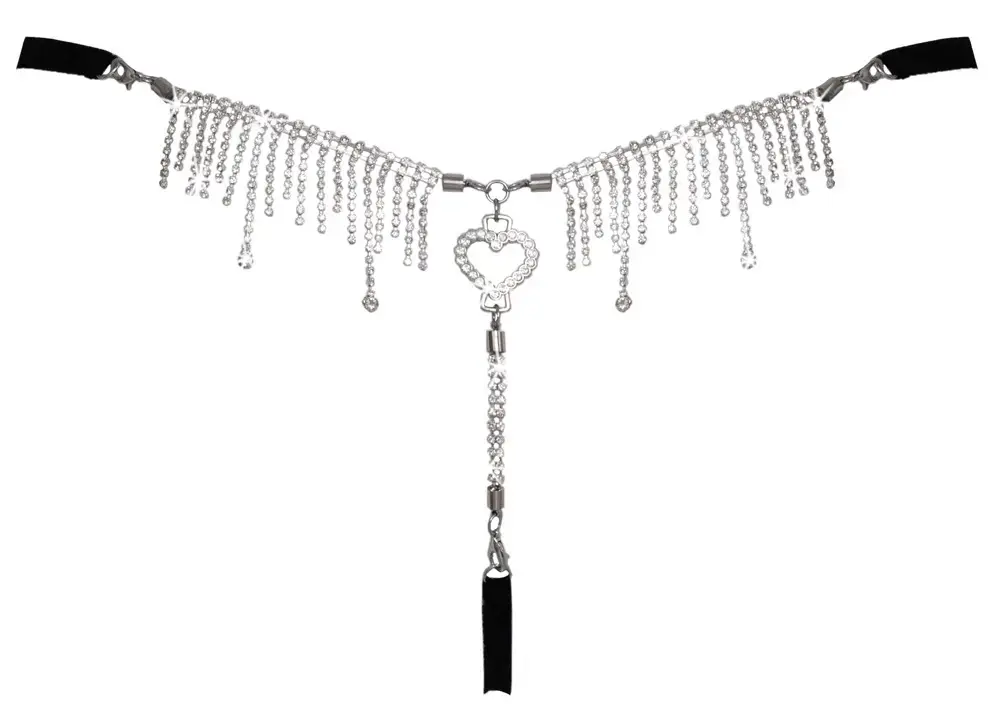 Стринги Cottelli Collection String Rhinestones S-L Photo 5