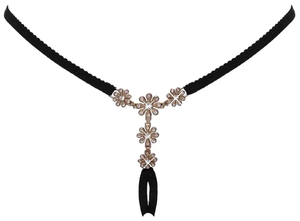 Трусики Cottelli Collection String Flowers S-L Photo 5