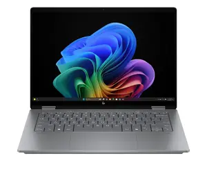 Hybrid 2-in-1 HP OmniBook X Flip Next Gen AI 14-fk0009na — AMD Ryzen AI 7 350, 14" 2K Touch, 16 GB LPDDR5x, 1 TB SSD, Windows 11 Home, Silver