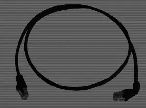 Network cable Telegärtner Cat.7 MP8 FS 600 LSZH 5 m Black with 90° connector