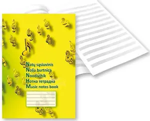 Notebook in staff paper (five-line) A5 — 12 pages — UAB Smiltainis ir ko