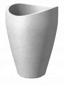 Flower Pot Lumarko FLOWERPOT PLASTIC 254/67 Stony Grey D67 — Plastic planter, model 254/67, colour Stony Grey