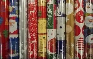 Gift Wrap Paper Canpol BN 200 x 70 MIX — assorted holiday designs (general, children’s, silver-gold)