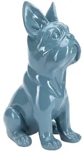 Decorative Figure Lumarko Dog NF36588 in Blue — Ceramic/Resin Accent Ornament