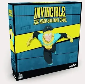Board game Lucky Spool Media Niezwyciężony Invincible — Polish edition, cooperative/competitive hero-building gameplay